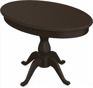 Кухонный стол раздвижной Фабрицио-1 исп. Эллипс, Тон 8 Покраска + патина с прорисовкой (на столешнице) в Норильске - предосмотр