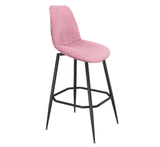 Барный стул SHT-ST29-С22 / SHT-S148 (розовый зефир/черный муар) в Красноярске