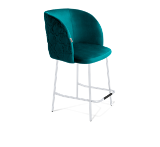 Полубарный стул SHT-ST33-1 / SHT-S29P-1 (альпийский бирюзовый/хром лак) в Норильске