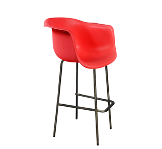 Барный стул SHT-ST31/S29 (красный/черный муар/золотая патина) в Норильске