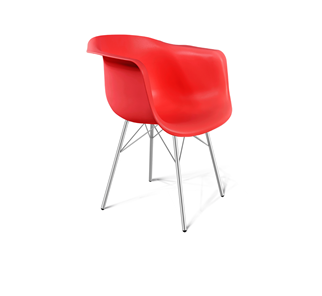 Обеденный стул SHT-ST31/S64 (красный/хром лак) в Норильске