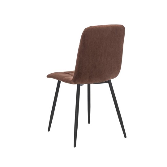 Кухонный стул Leset Скай (Металл черный/велюр Шоколад) в Норильске - изображение 3