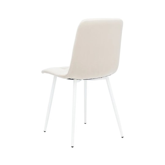 Кухонный стул Leset Скай (Металл белый/велюр песок) в Норильске - изображение 3