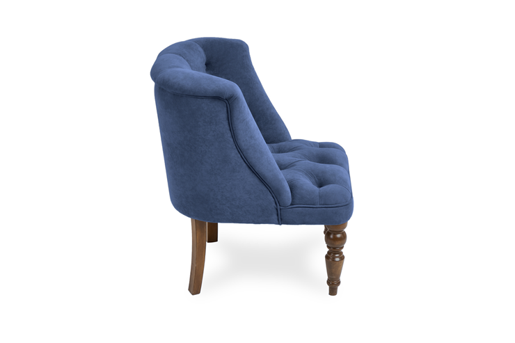 Кресло Бриджит синий ножки коричневые в Красноярске - изображение 2