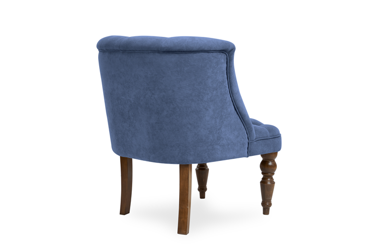Кресло Бриджит синий ножки коричневые в Красноярске - изображение 3