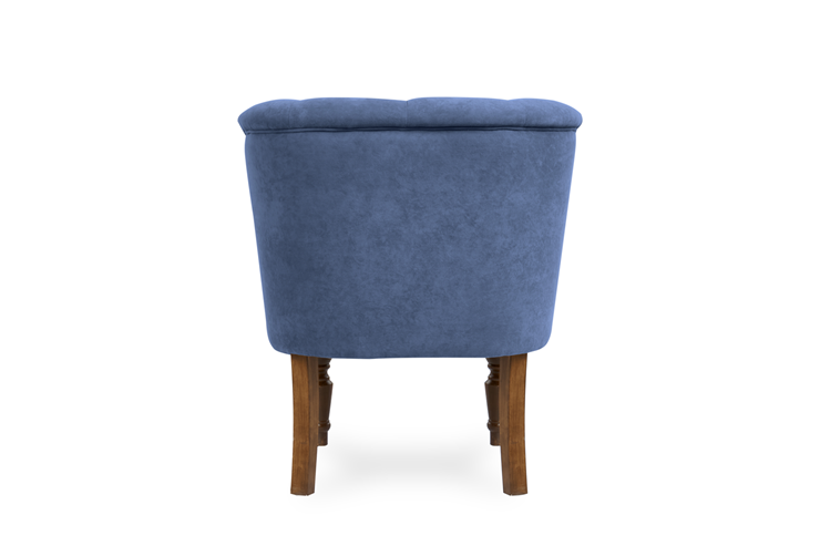 Кресло Бриджит синий ножки коричневые в Красноярске - изображение 5