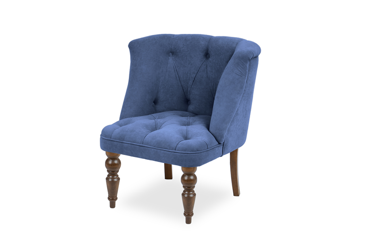 Кресло Бриджит синий ножки коричневые в Красноярске - изображение 6