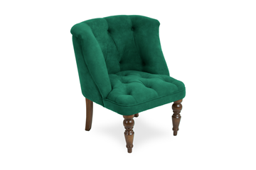 Кресло Бриджит зеленый ножки коричневые в Красноярске