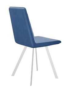 Мягкий стул 202, микровелюр B8 blue, ножки белые в Красноярске - предосмотр 2