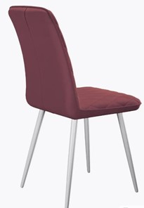 Обеденный стул 205 B36 розовая ягода, ножки белые в Норильске