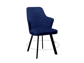 Обеденный стул 245 Поворотный синий/черный в Норильске