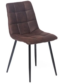 Обеденный стул CHILLY (mod. 7094) 45х55х87,5 темно-коричневый/черный, PK-03 в Красноярске
