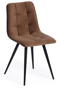 Обеденный стул CHILLY (mod. 7095) 45х53х88 коричневый barkhat 12/черный арт.14393 в Красноярске