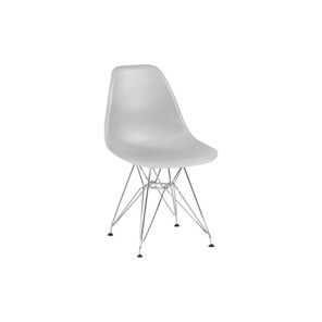 Обеденный стул derstuhl DSL 110 Chrom (светло-серый) в Норильске