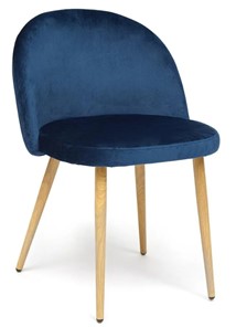 Обеденный стул MELODY (mod. 4997) 52х49х78 темно-синий/натуральное дерево в Норильске