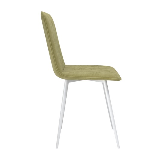 Обеденный стул Тахо, велюр тенерифе нефрит/Цвет металл белый в Норильске - изображение 2
