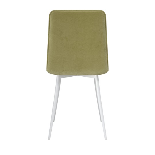 Обеденный стул Тахо, велюр тенерифе нефрит/Цвет металл белый в Норильске - изображение 3