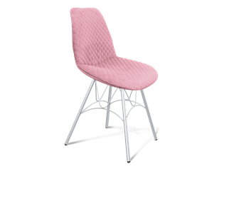 Обеденный стул SHT-ST29-С22 / SHT-S100 (розовый зефир/хром лак) в Красноярске