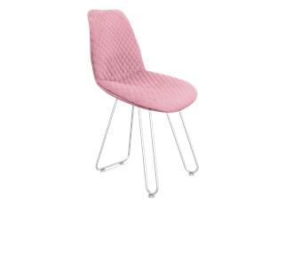 Обеденный стул SHT-ST29-С22 / SHT-S106 (розовый зефир/хром лак) в Красноярске