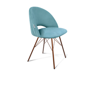 Обеденный стул SHT-ST34-1 / SHT-S37 (голубая пастель/медный металлик) в Норильске