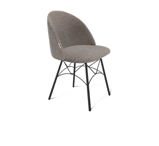 Обеденный стул SHT-ST35 / SHT-S107 (тростниковый сахар/черный муар) в Норильске