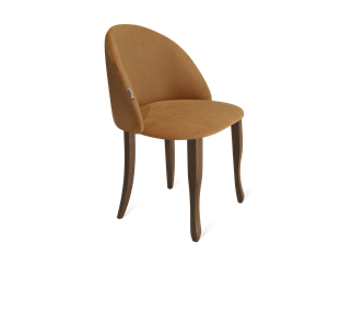 Обеденный стул SHT-ST35 / SHT-S122 (горчичный/темный орех/черный муар) в Норильске