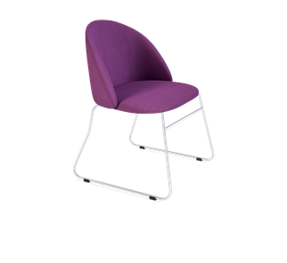 Обеденный стул SHT-ST35 / SHT-S167 (ягодное варенье/хром лак) в Норильске