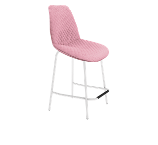 Полубарный стул SHT-ST29-С22 / SHT-S29P-1 (розовый зефир/белый муар) в Красноярске
