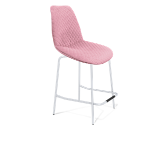 Полубарный стул SHT-ST29-С22 / SHT-S29P-1 (розовый зефир/хром лак) в Норильске