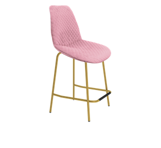 Полубарный стул SHT-ST29-С22 / SHT-S29P-1 (розовый зефир/золото) в Красноярске