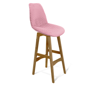Полубарный стул SHT-ST29-С22 / SHT-S65-1 (розовый зефир/светлый орех) в Красноярске