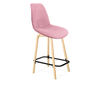 Полубарный стул SHT-ST29-С22 / SHT-S94-1 (розовый зефир/прозрачный лак/черный муар) в Красноярске