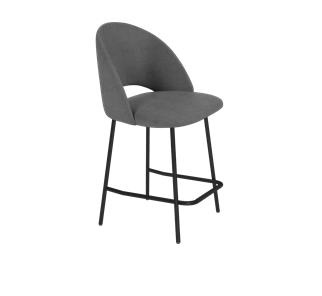 Полубарный стул SHT-ST34 / SHT-S29P-1 (платиново-серый/черный муар) в Красноярске