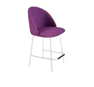 Полубарный стул SHT-ST35 / SHT-S29P-1 (ягодное варенье/белый муар) в Норильске