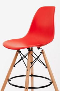 Барный стул DSL 110 Wood bar (красный) в Норильске - предосмотр 2