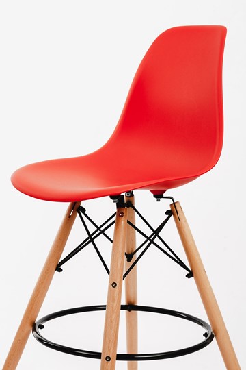 Барный стул DSL 110 Wood bar (красный) в Норильске - изображение 2