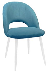 Обеденный стул 217 V16 голубой/белый в Норильске