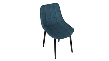 Обеденный стул Boston (Черный муар/Велюр V006 бирюзовый) в Норильске