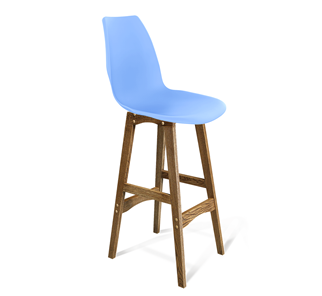 Барный стул SHT-ST29/S65 (голубой pan 278/дуб брашированный коричневый) в Красноярске
