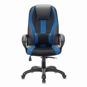 Компьютерное кресло Brabix Premium Rapid GM-102 (экокожа/ткань, черное/синее) 532106 в Красноярске - предосмотр