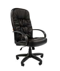Офисное кресло CHAIRMAN 416, экокожа, цвет черный в Красноярске - предосмотр