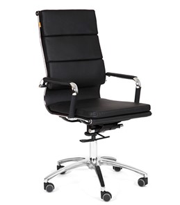 Компьютерное кресло CHAIRMAN 750 экокожа черная в Норильске - предосмотр