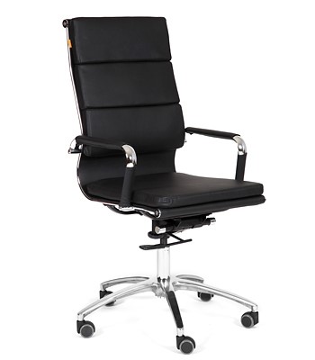 Компьютерное кресло CHAIRMAN 750 экокожа черная в Норильске - изображение
