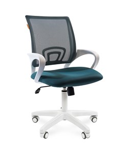 Офисное кресло CHAIRMAN 696 white, ткань, цвет зеленый в Норильске