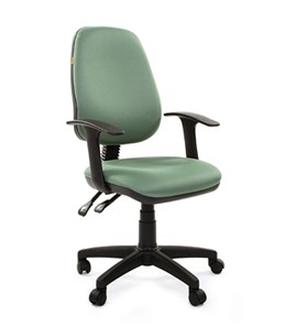 Офисное кресло CHAIRMAN 661 Ткань стандарт 15-158 зеленая в Красноярске - предосмотр