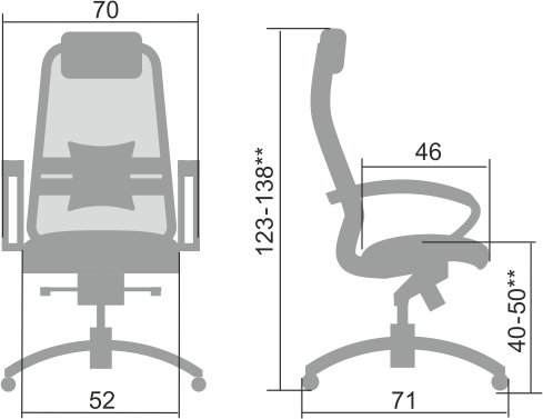 Офисное кресло Samurai S-1.04, бежевый в Красноярске - изображение 1