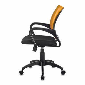 Кресло офисное Brabix Fly MG-396 (с подлокотниками, сетка, оранжевое/черное) 532084 в Красноярске - предосмотр 3
