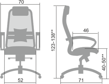 Кресло компьютерное Samurai S-1.04, серый в Красноярске - предосмотр 1