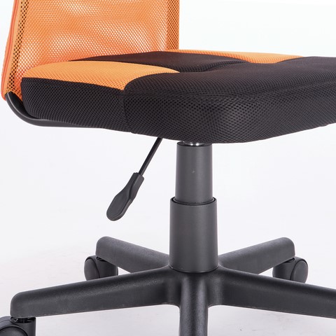 Офисное кресло Brabix Smart MG-313 (без подлокотников, комбинированное, черное/оранжевое) 531844 в Красноярске - изображение 7