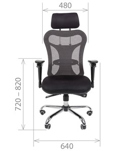 Офисное кресло CHAIRMAN 769, ткань TW 12, цвет черный в Красноярске - предосмотр 1